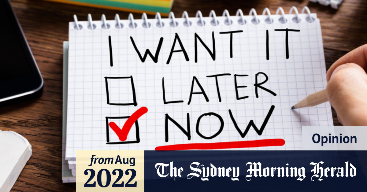 Kerri Sackville Why I ve Never Been Able To Delay Gratification